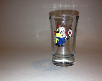 minion glass etsy