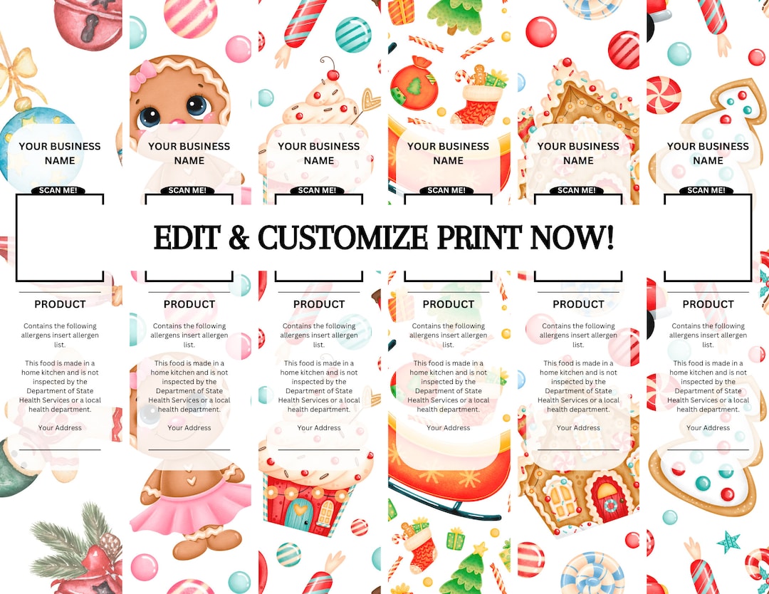 Image 2 for Dessert Labels Template