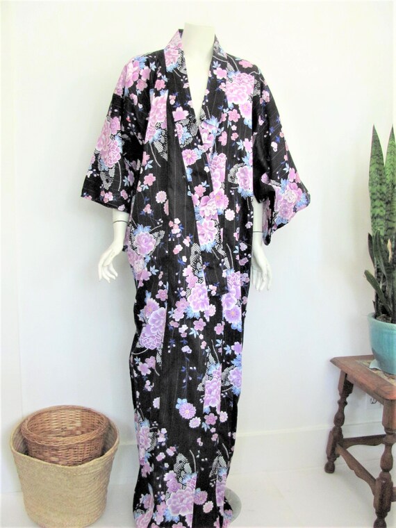 japanese cotton kimono dressing gown