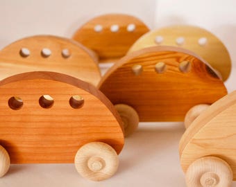 Holzautos | Kleinkind Geschenk | Kinderspielzeug