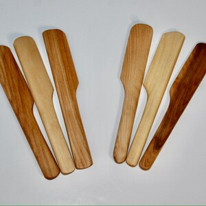 Wooden Kitchen Paddle / Scraper / Spatula Handmade eco-conscious cooking tool image 3