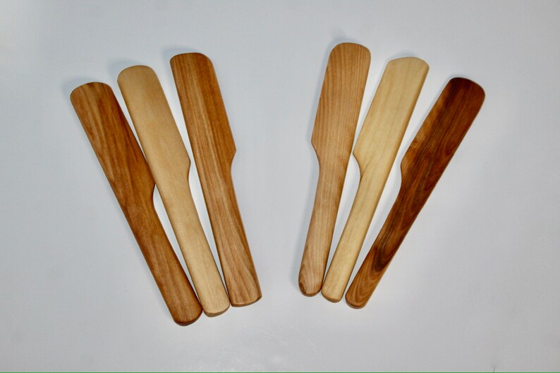 Wooden Kitchen Paddle / Scraper / Spatula Handmade eco-conscious cooking tool image 3