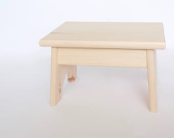 Unfinished Pine Step Stool / Foot Stool / Kid Stool / Wood Stool / Step Stool / Toddler Stool