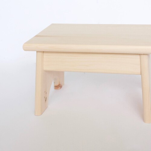Unfinished Pine Step Stool / Foot Stool / Kid Stool / Wood Stool / Step Stool / Toddler Stool