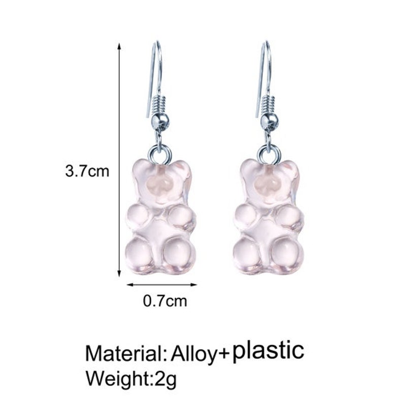 Gummy teddy earrings