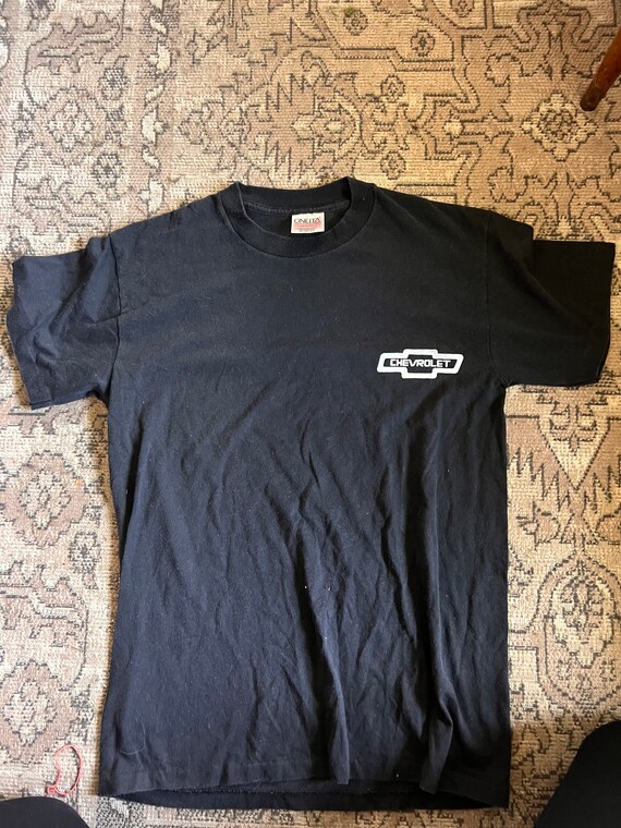 Vintage  black Chevy shirt funny   90s 1990s grun… - image 2