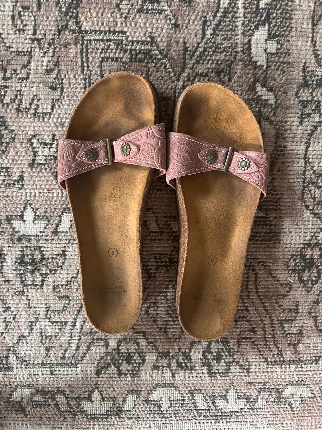 Vintage 1990s 90s American Eagle Birkenstock Style Lavender Purple ...