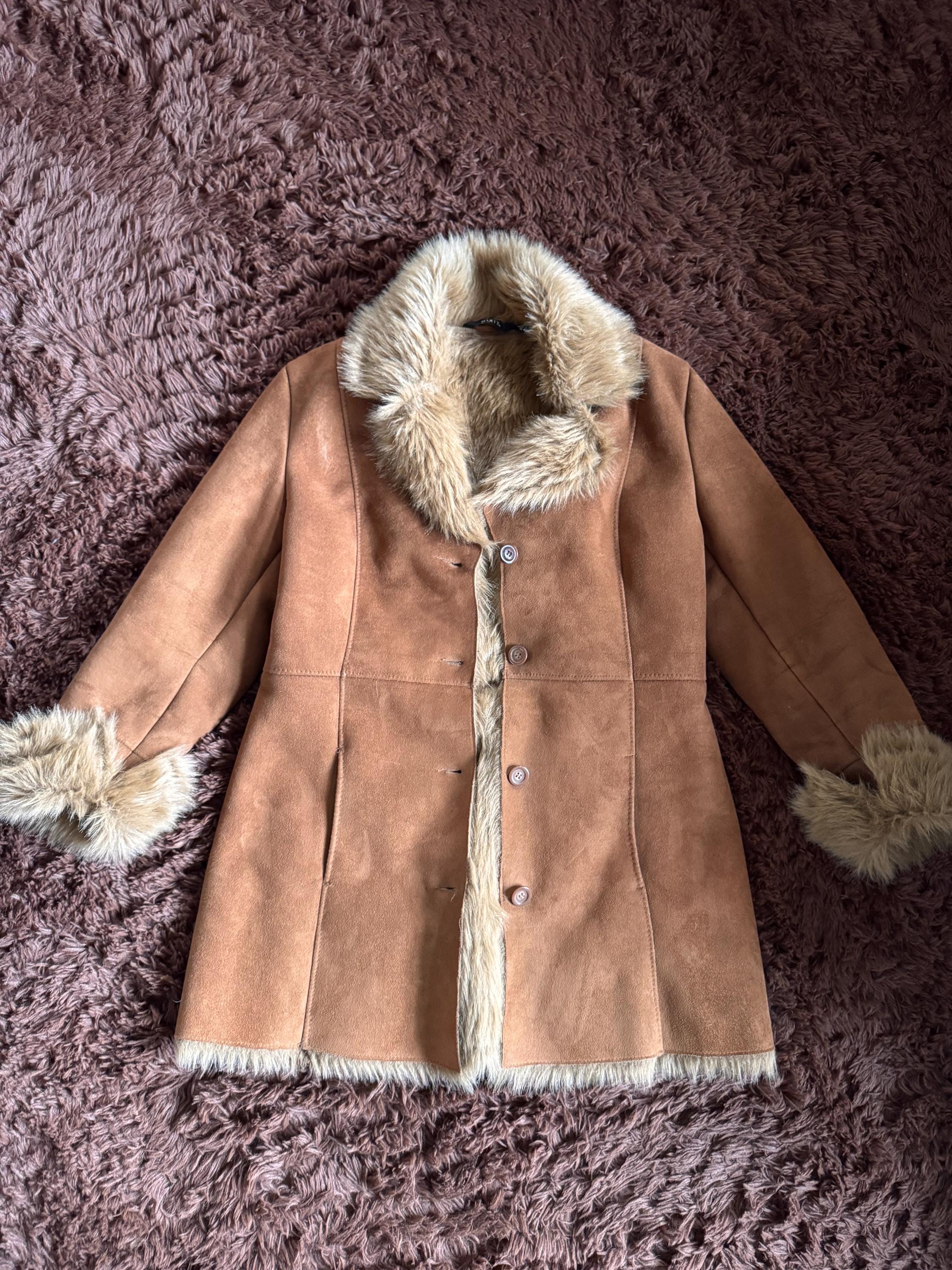 Black Penny Lane Fur Jacket - Etsy