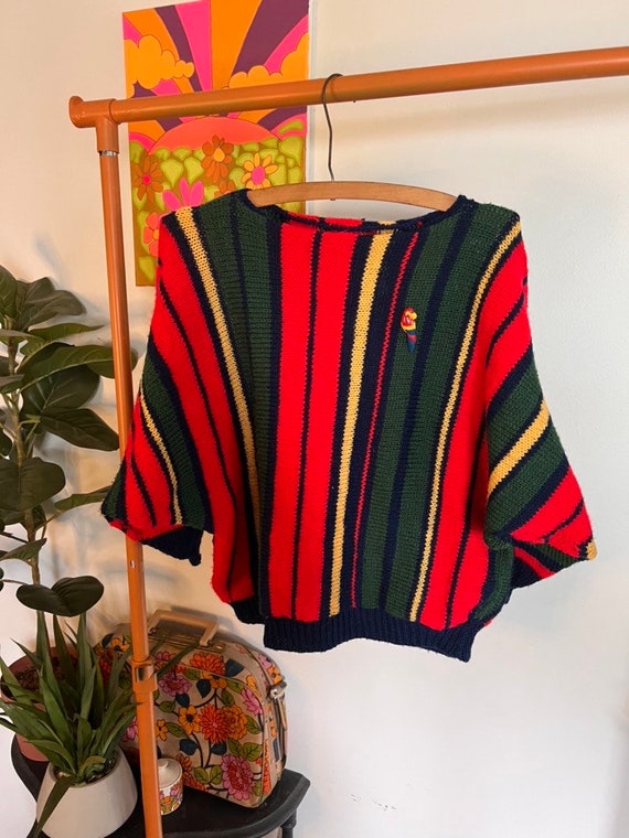 Vintage retro vintage 70s sweater rainbow 1970s 70