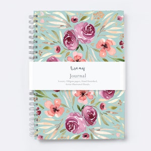 2024 Monthly Calendar Planner Stickers Compatible with A5 Bullet Dot Grid  Journals (5.3 x 7.7) - 12-Months of Cute Floral Illustrations, Flower