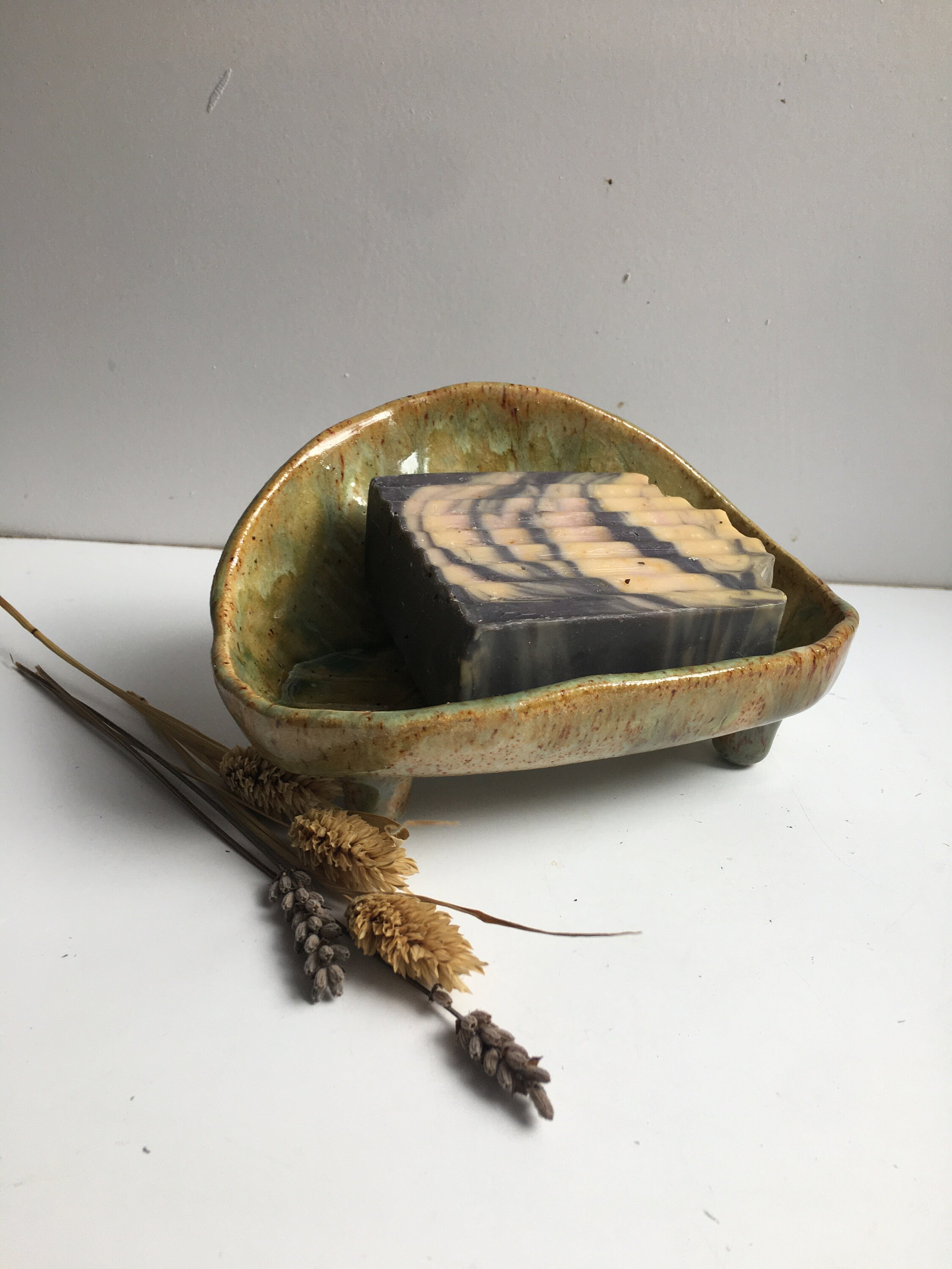 Footed Soap Dish Stoneware Dish Handmade Pottery Quirky Etsy