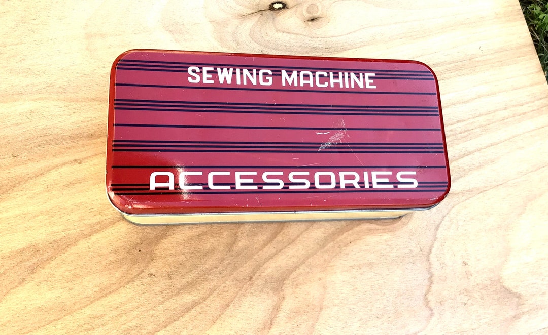 Vintage 50s Metal Sewing Box Etsy