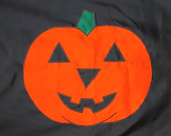 Jack O' Lantern Halloween Pumpkin Flag (Various Sizes) : Handmade, Decorative, House Flag