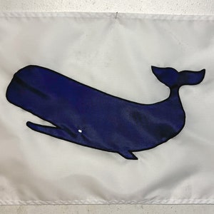 Sperm Whale Flag or Pennant (Various Sizes/Colors): Nautical decor, high quality, handmade, boat flag, house flag, Made in the USA