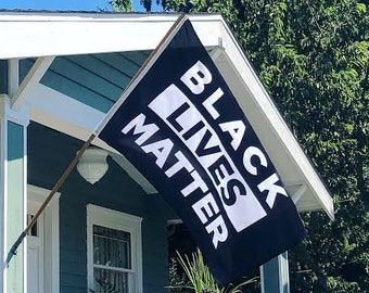 Black Lives Matter Flag : 3'x5' Screen-Printed, Made in the USA, High Quality