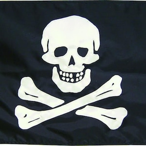 Pirat Edward England Flagge (verschiedene Größen): Handgenähte Piratenflagge, handmade in the USA