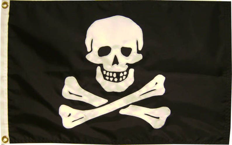 Various Sizes Pirate Edward England Handsewn Jolly Roger Flag