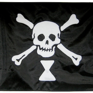 Pirate Emanuel Wynne Flagge (Verschiedene Größen): Handgenähte Jolly Roger Flagge, Handmade in the USA
