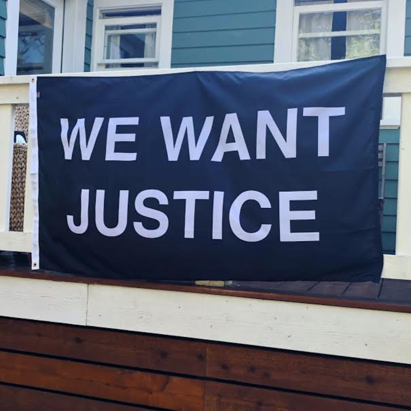 we-want-justice-3-x5-screen-printed-protest-flag-etsy