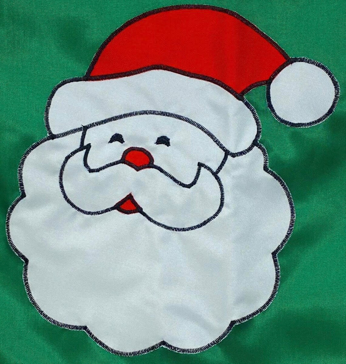 Santa Flag (various Sizes) : Handsewn, Christmas, Decorative, Holiday ...