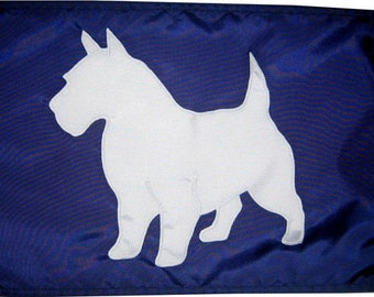 West Highland Terrier Hundeflagge (verschiedene Größen): Westie, Hochwertig, Handgenäht, Appliziert, Outdoor Flagge