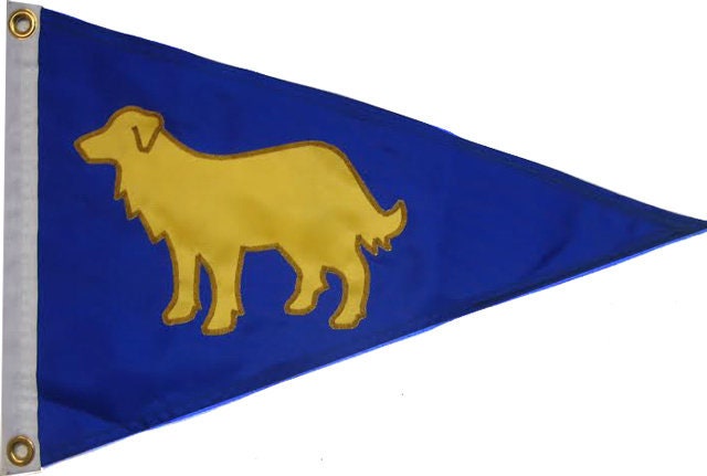 Drapeau de chien Golden Retriever différentes couleurs / tailles / formes:  Haute qualité, cousu à la main, appliqué, nautique, bateau, maison, drapeaux  de porche -  France