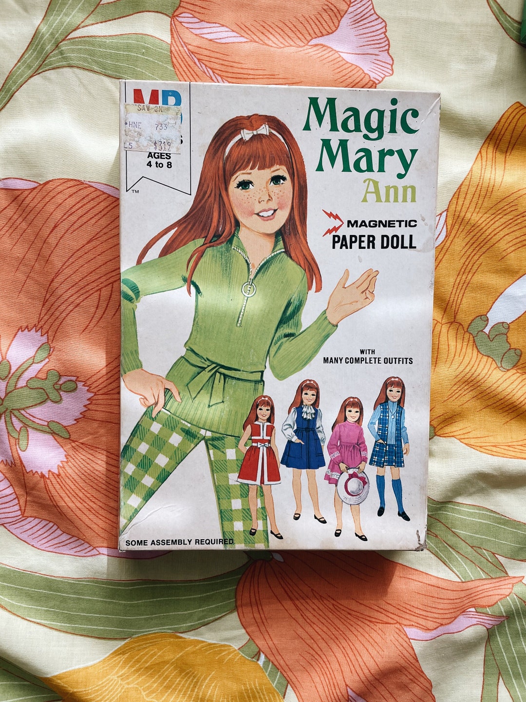 Magic Mary Ann Paper Doll Set Fashion Outfits Milton Bradley