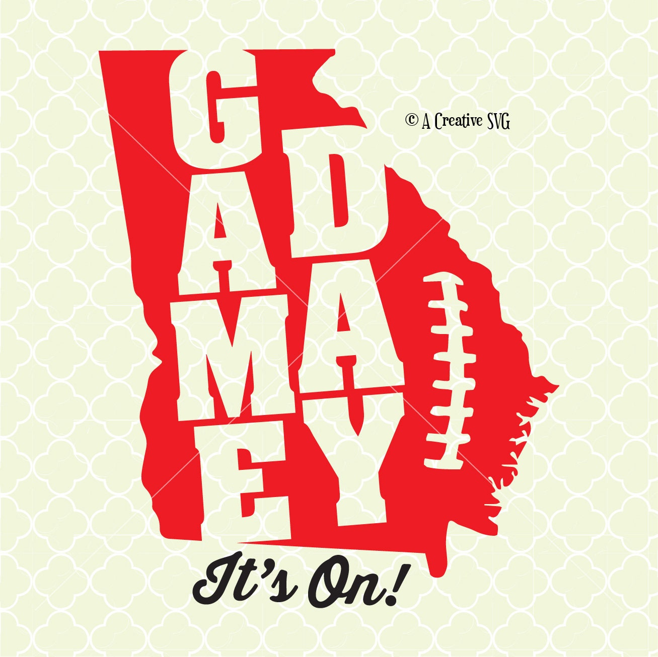 Game Day Football SVG DXF Files for Cricut Design, Silhouette Studio. Etsy