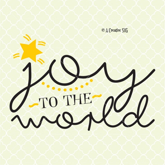 Download Joy to the World SVG DXF Files for Cricut Design Silhouette | Etsy
