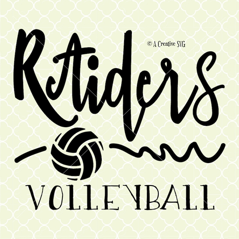 Download Raiders Volleyball SVG DXF Files for Cricut Design ...