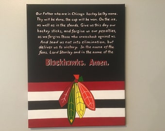 Oración de los Chicago Blackhawks Lienzo 16x20