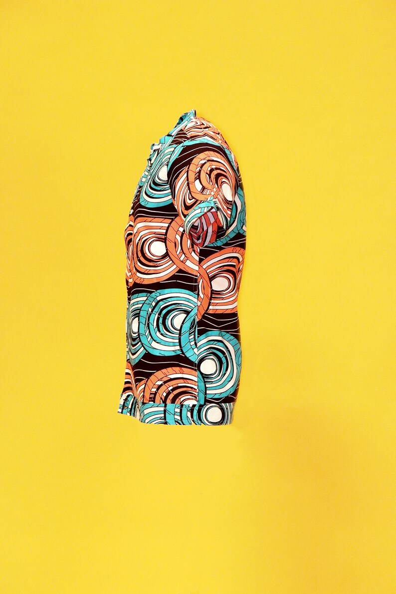 Kong Band Collar African Men's Shirt Etsy