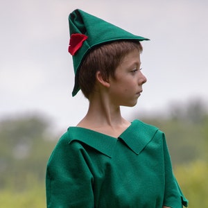 Peter Pan Hat - Robin Hood Hat  -  Dress Up Halloween Party Birthday Party-Handmade in the USA