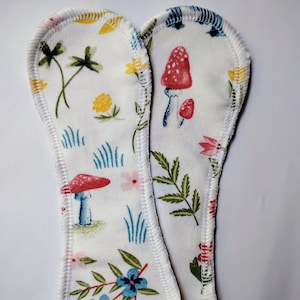 Extra inserts for pocket/envelope style reusable cloth pads-regular/heavy/light flow-100% cotton flannel Set of 2
