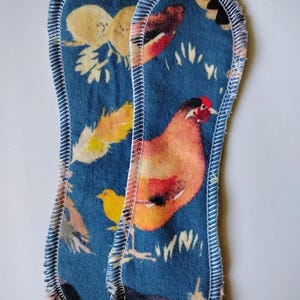 Cotton Flannel Cloth Pad Extra Inserts: Reusable Pocket Style, Set of 2