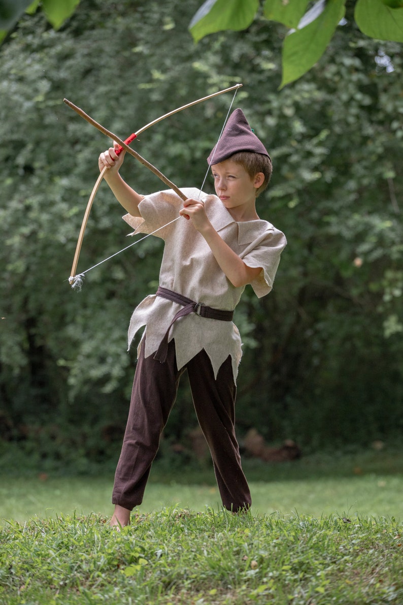 Robin Hood Costume 3 Piece Felt Dress Up Pretend Play Girl or Boy Halloween