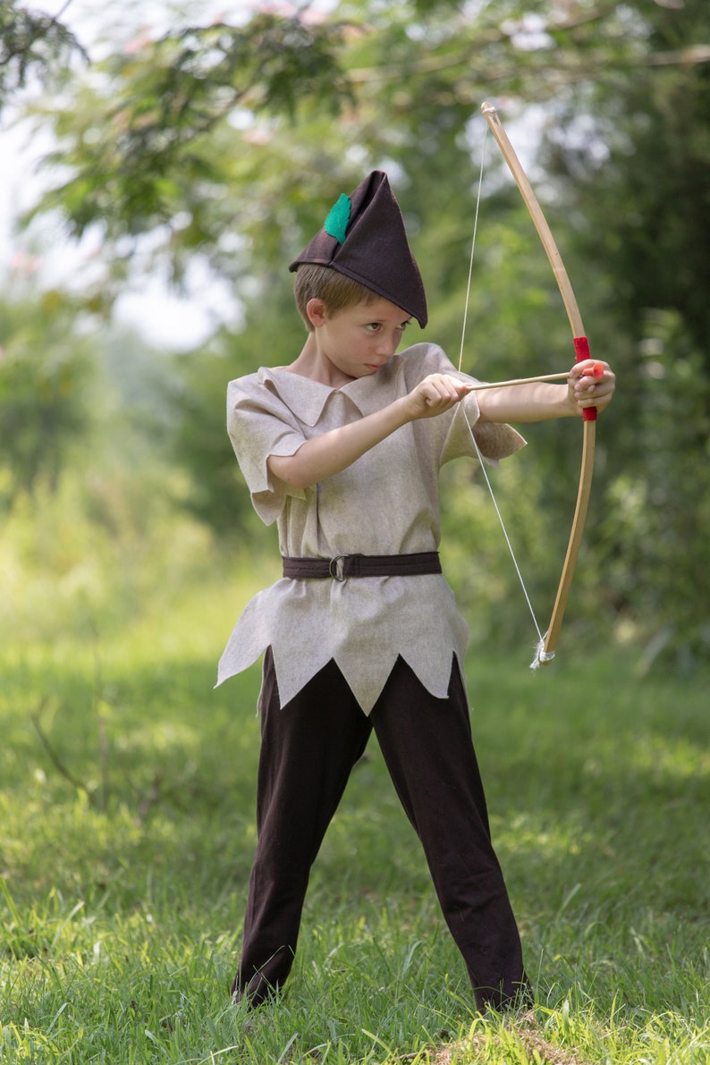 Robin Hood Costume 3 Piece Felt Dress Up Pretend Play Girl or Boy Halloween