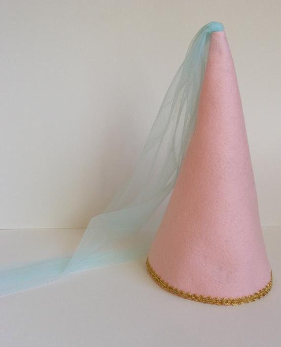 Princess Cone Hat Princess Veil Hat 