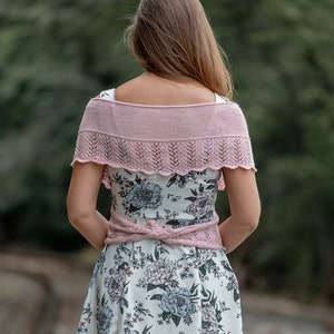 Hand Knit Wool Wrap Top: Bridal Capelet Shrug