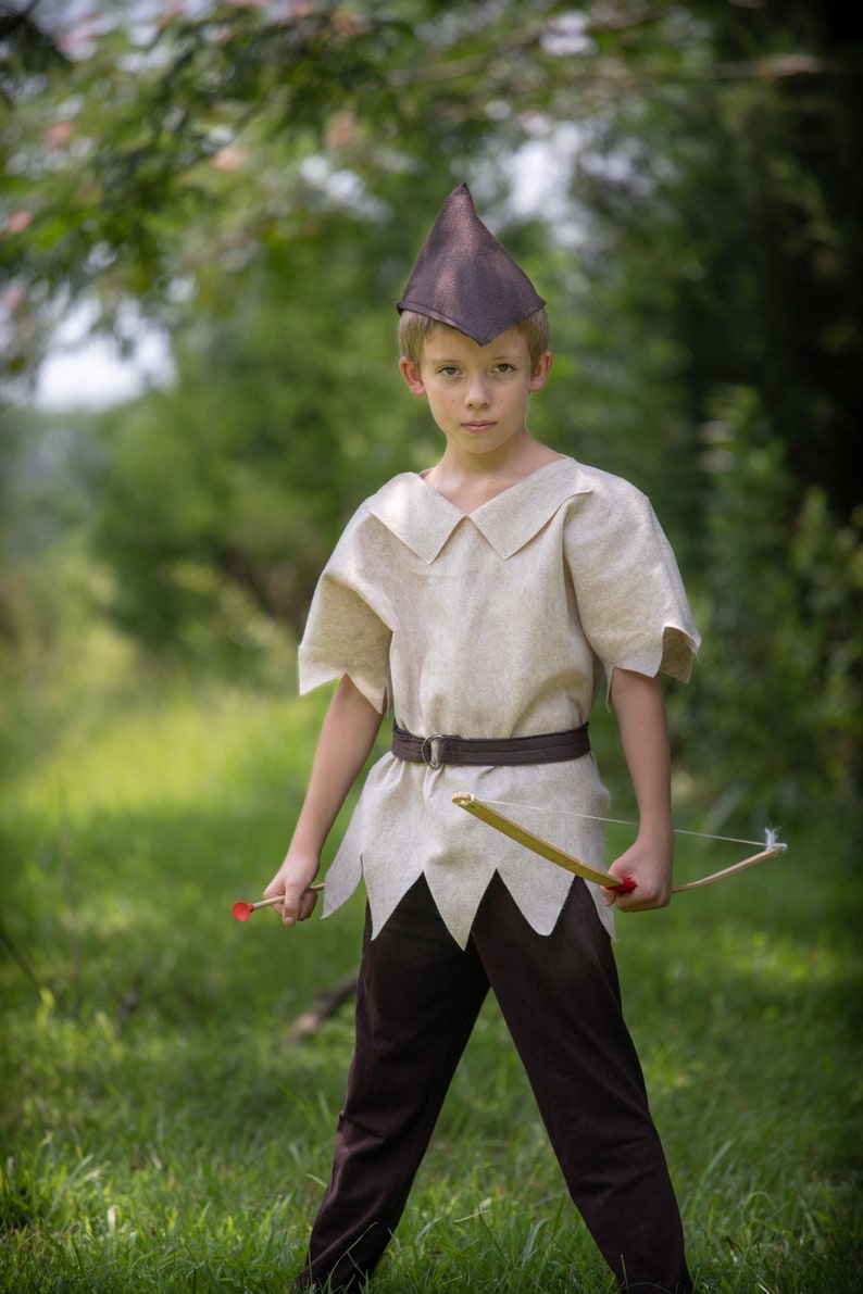 Robin Hood Costume 3 Piece Felt Dress Up Pretend Play Girl or Boy Halloween