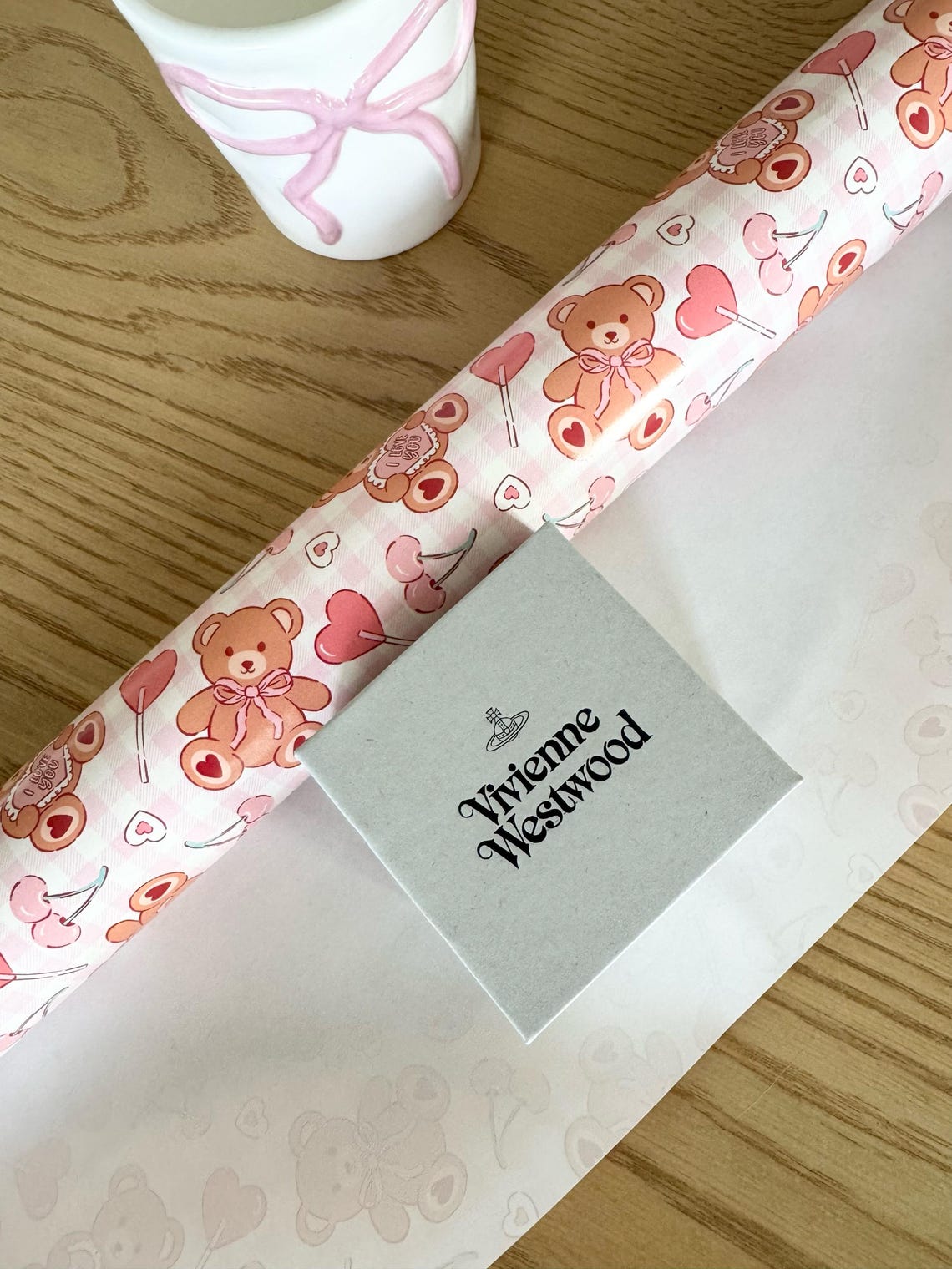 Satin Gift Wrap Teddy main image 0