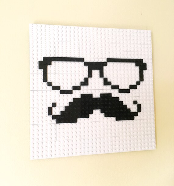 glasses with hanging mustache