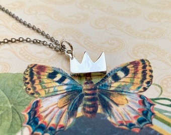 Crown - Pop Art Pendant in Sterling Silver