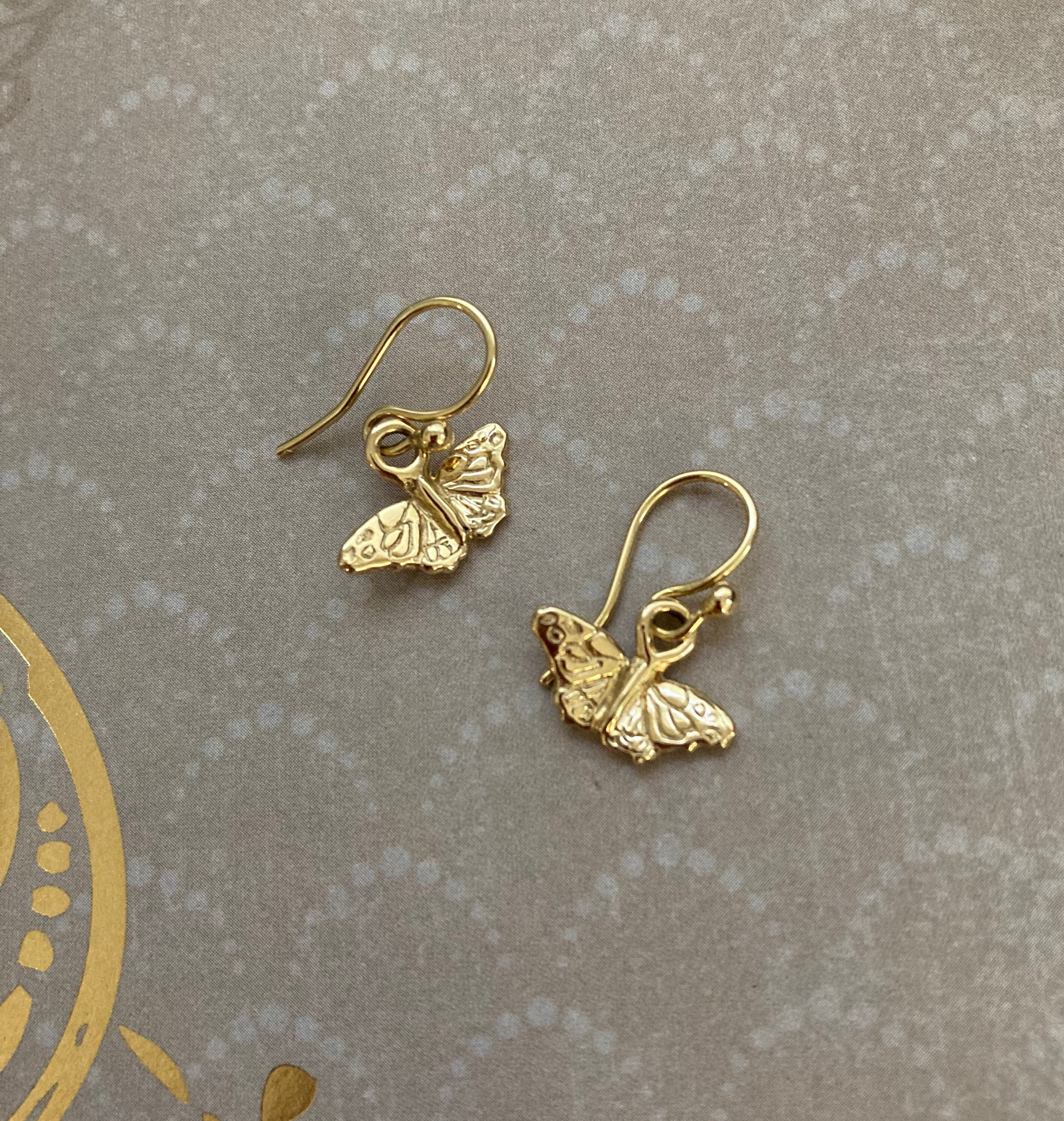 18k Gold Kamehameha Butterfly Earrings - Etsy