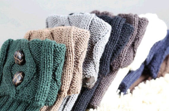 Womens Boot Socks Cuffs, Boot Cuffs, Boot Topper, Knitted Boot