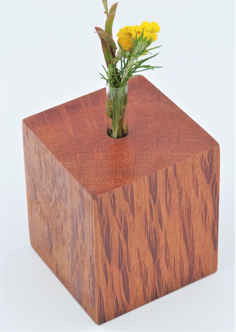 Wooden bud vase handmade from Australian native forest oak Etsy