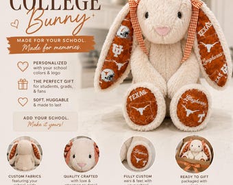 Custom College Bunny Personalized