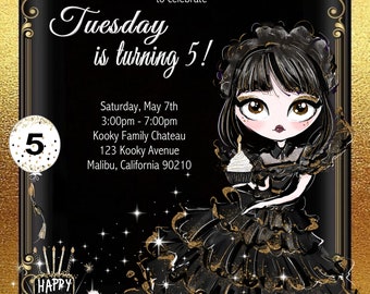 15 FABULOUS Kooky Dance, Dance  Dance Birthday (Dark & Light Skin Tone) Invitation (Digital Image Available)
