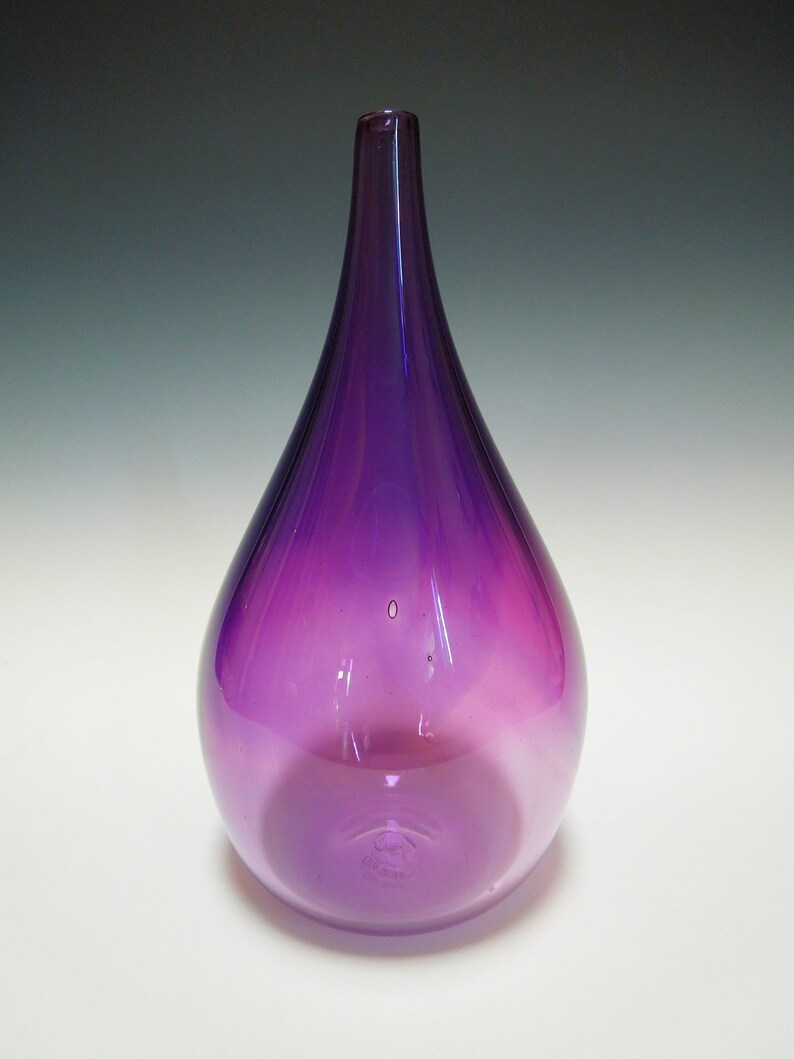 Purple/pink Ombré Teardrop Vase Etsy