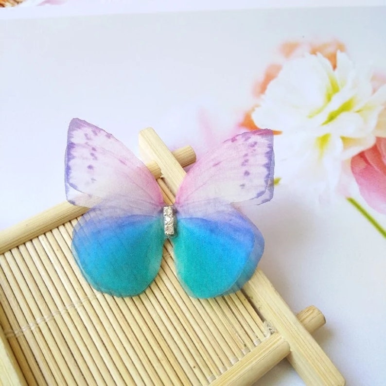 Download 3D Butterfly Wings. Double Layer Organza Butterfly Wings ...